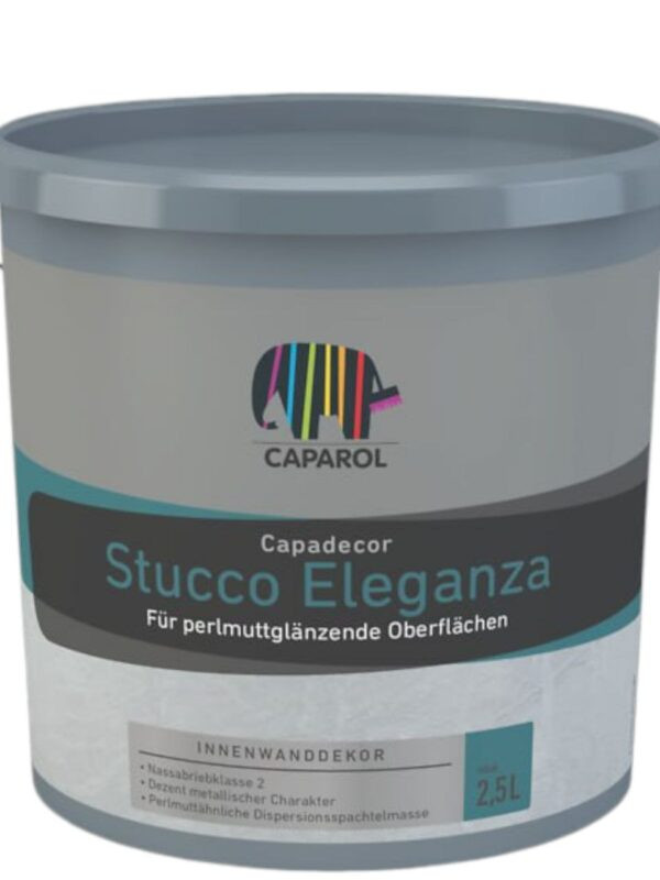 Stucco Eleganza Дисперсійна шпаклівка для отримання напів-глянцевої поверхні з металевим ефектом.