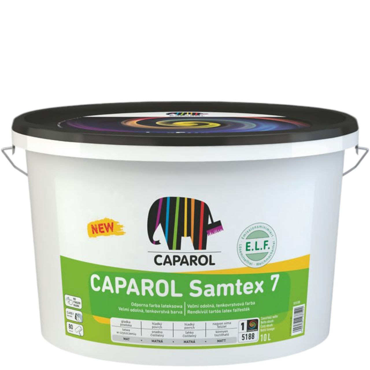 Samtex 7 E.L.F. Шовковисто-матова дисперсійна фарба без розчинників та пластифікаторів для інтер’єрів, що легко миється для поверхонь, що зазнають значних навантажень