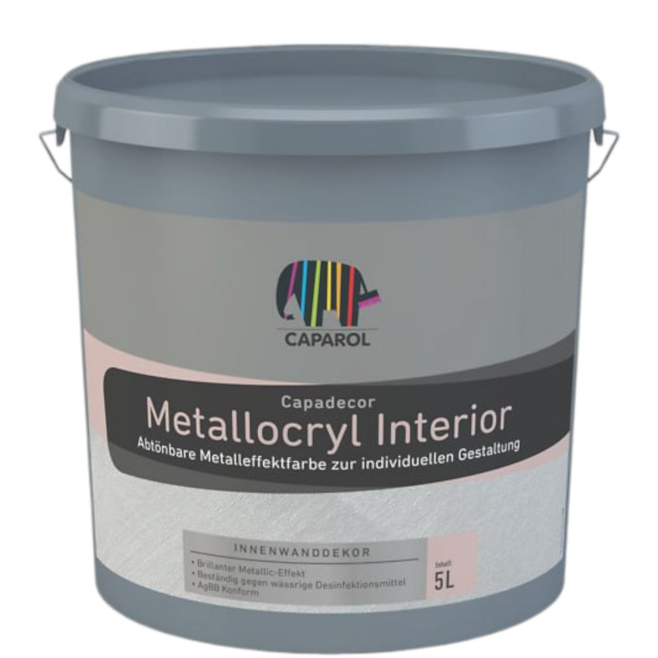 Metallocryl Interior Блискуча дисперсійна фарба для внутрішніх робіт, що надає поверхні вигляд металу