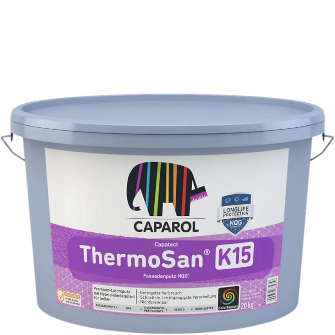 ThermoSan Fassadenputz К15 Готова до застосування легка штукатурка на основі гібридного в'яжучого і технології нано-кварцової решітки для чистих фасадів