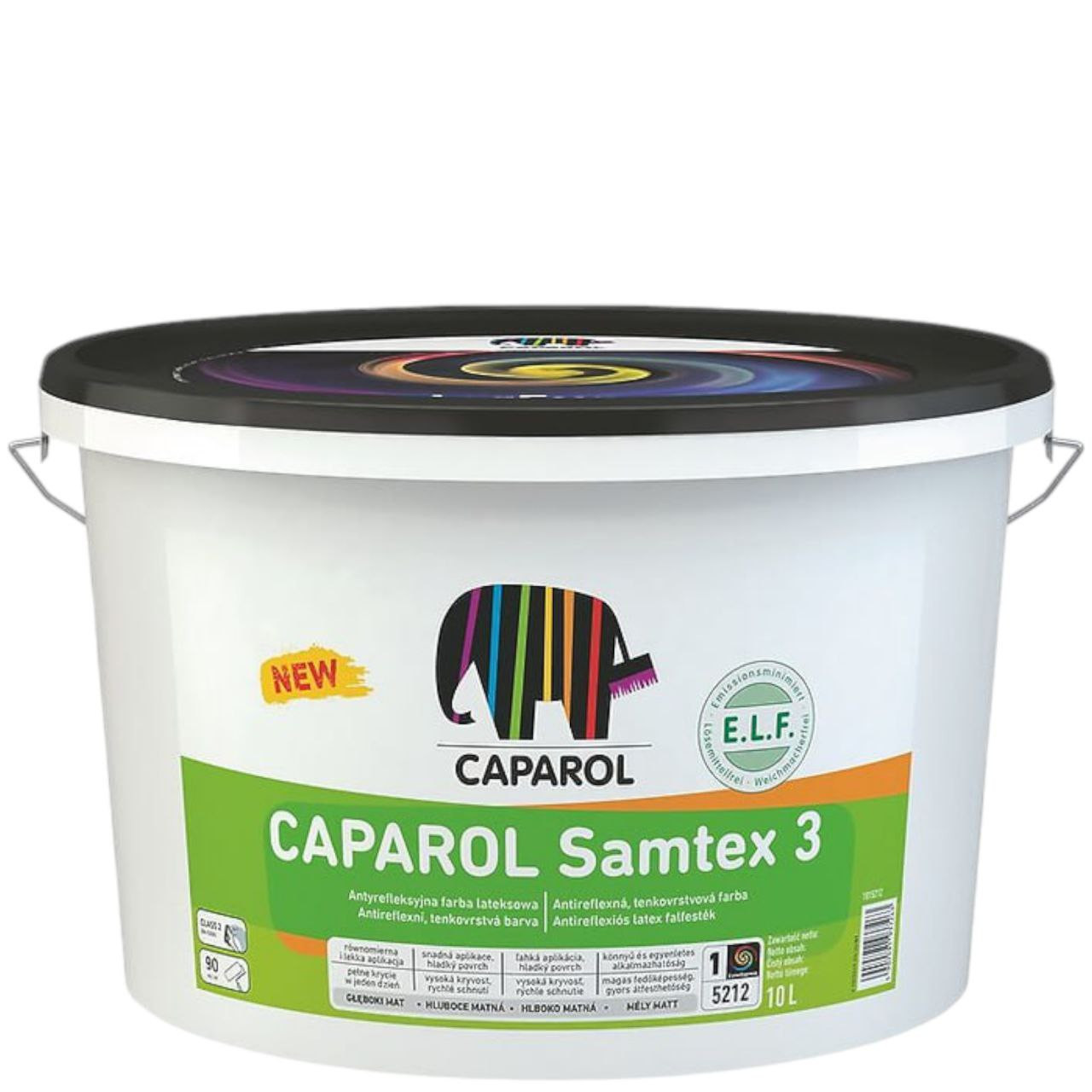 Samtex 3 E.L.F. Глибоко-матова дисперсійна фарба для інтерʼєрів з ідеальною покривною здатністю та високим ступенем білизни без розчинників та пластифікаторів