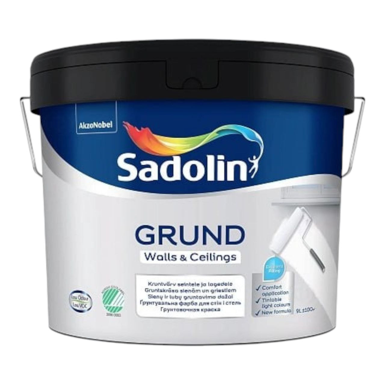 Ґрунтувальна фарба на водній основі Sadolin Grund для стін та стелі