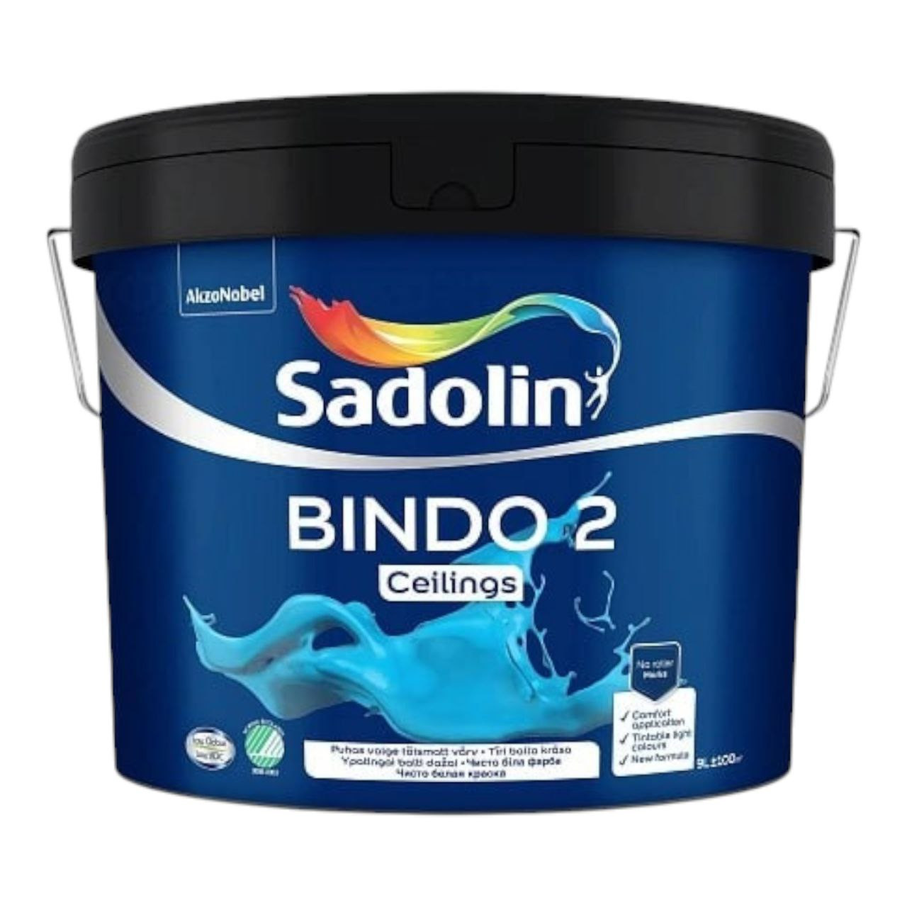 Емульсійна фарба Sadolin Bindo 2 для стелі, яскраво-біла