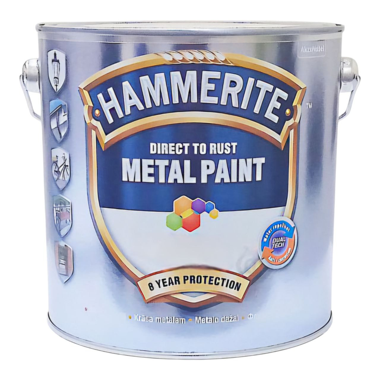 Гладка глянцева фарба 3 в 1 по металу Hammerite Metal Paint Base Smooth захисна