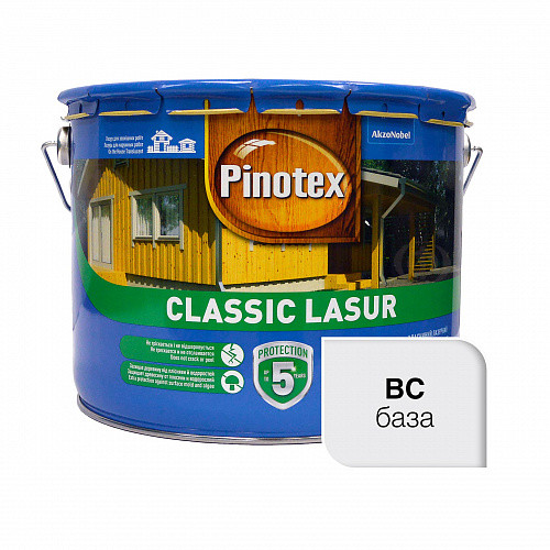 Просочення для дерева Pinotex Classic Lasur з декоративним ефектом, безбарвне