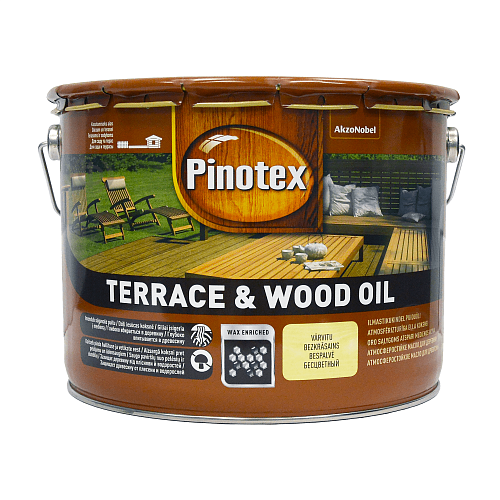 Олія для обробки дерева Pinotex Terrace & Wood Oil атмосферостійка, безбарвна