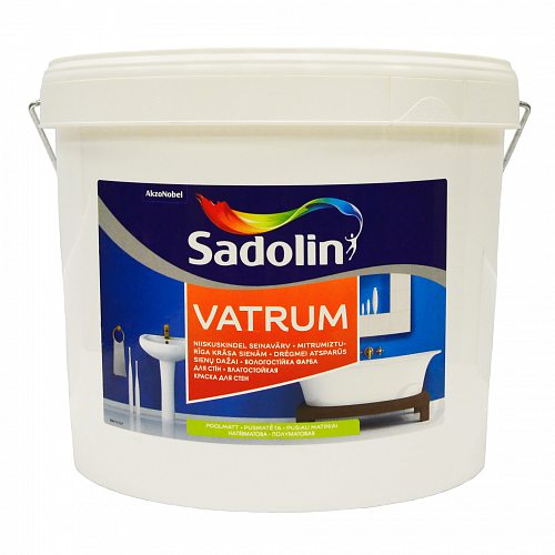 Акрилова фарба Sadolin Vatrum для стін та стелі вологостійка