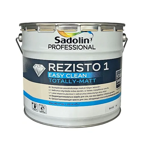 Акрилова фарба Sadolin Professional Rezisto 1 Easy Clean для стін, брудовідштовхувальна