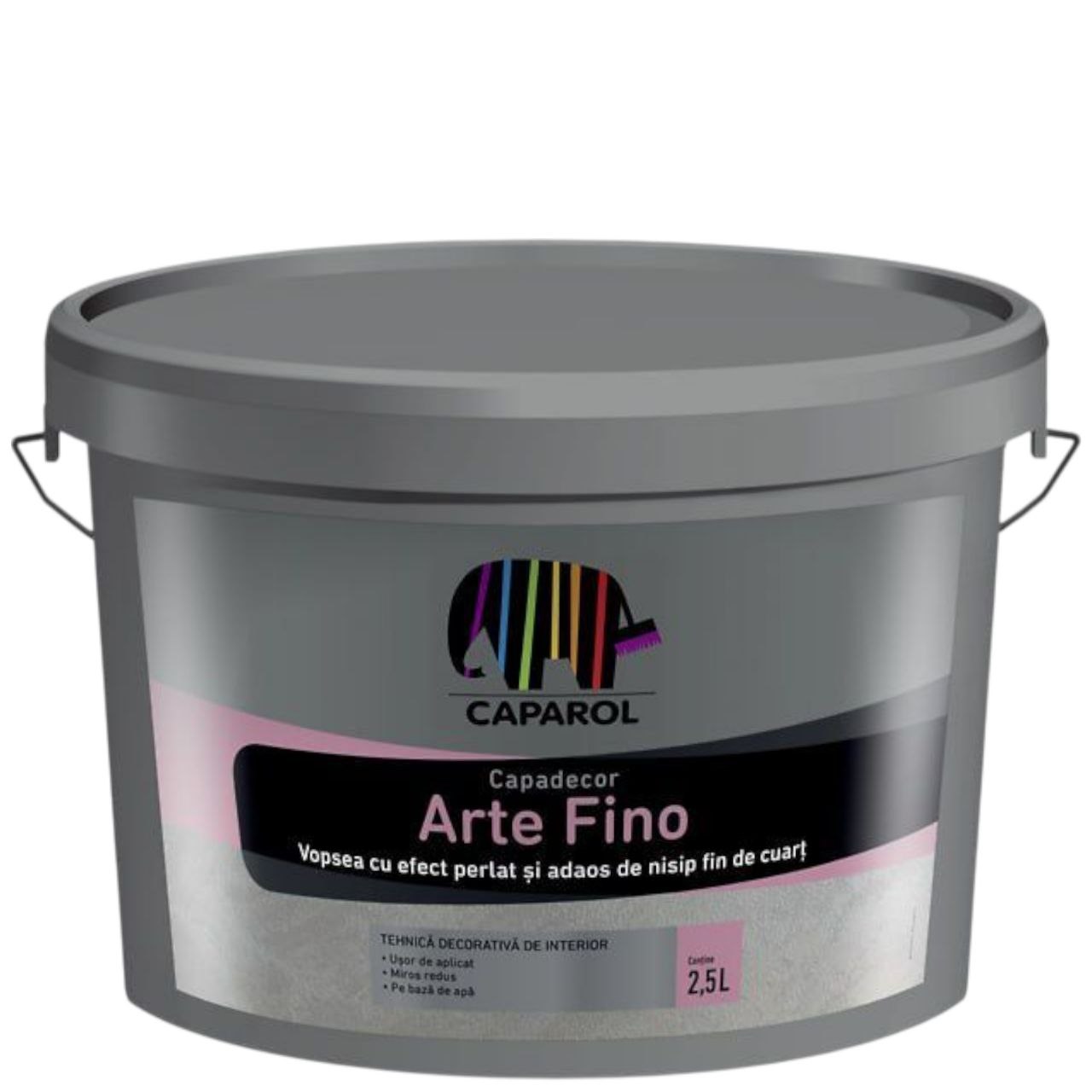 Arte Fino Глянцева фарба з пігментами з металевим ефектом та додаванням кварцового піску для внутрішнього використання