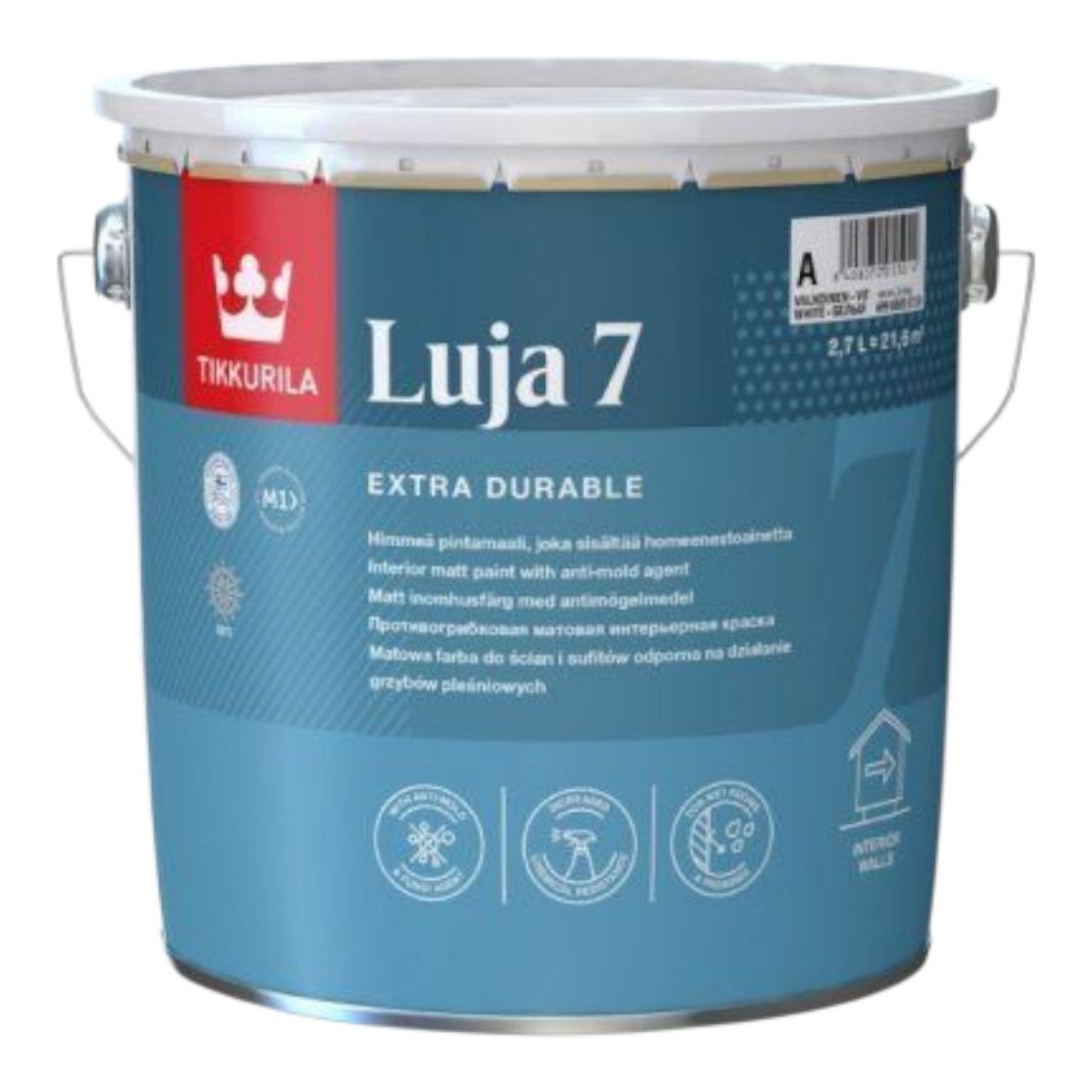 Фарба Tikkurila Luja 7 (Тіккуріла Луя 7) — Захист від Цвілі у Вологих Зонах